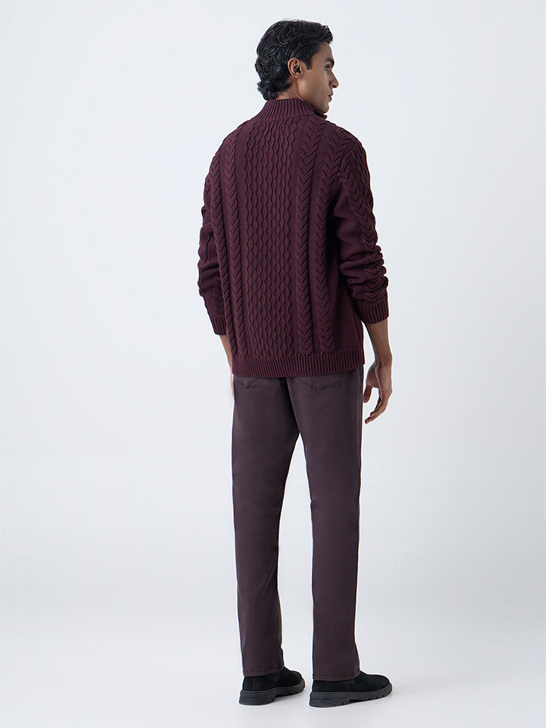 Ascot Dark Brown Mid-Rise Relaxed-Fit Jeans