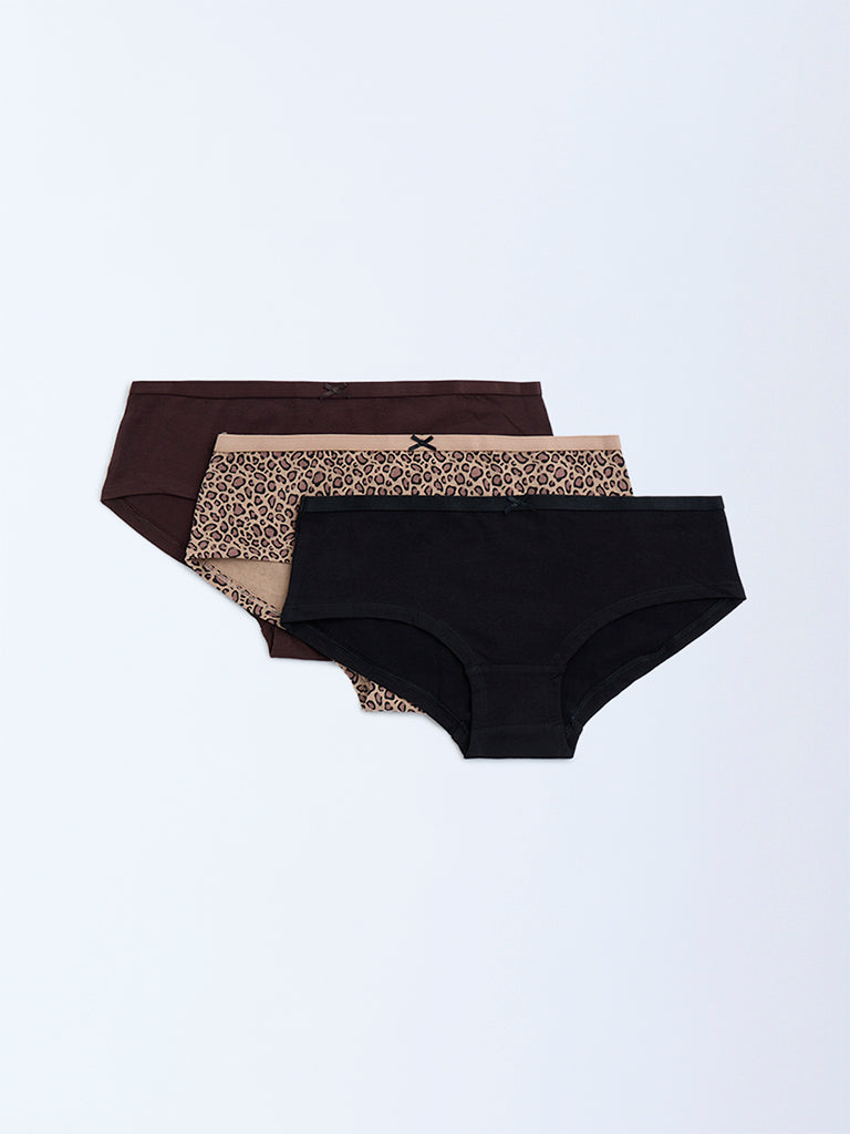 Wunderlove 3-Pack Cotton-Blend Briefs
