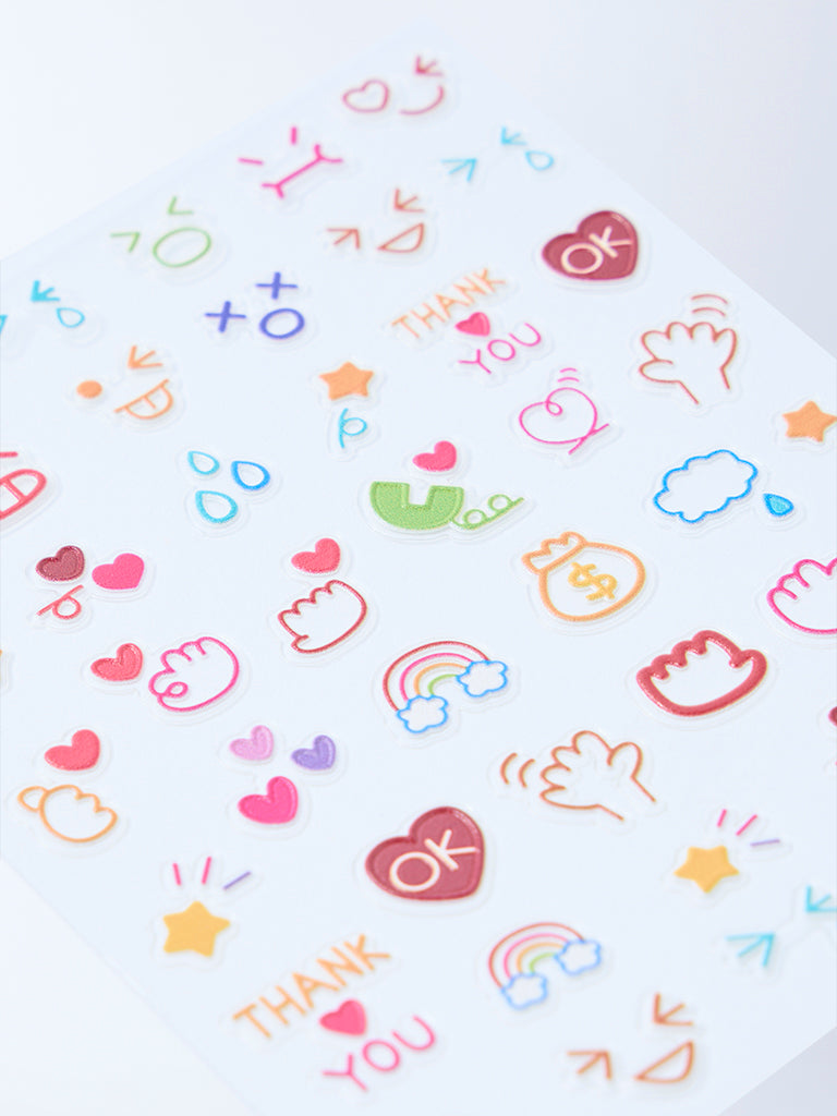 Studiowest Emoji-Inspired Assorted Nail Stickers