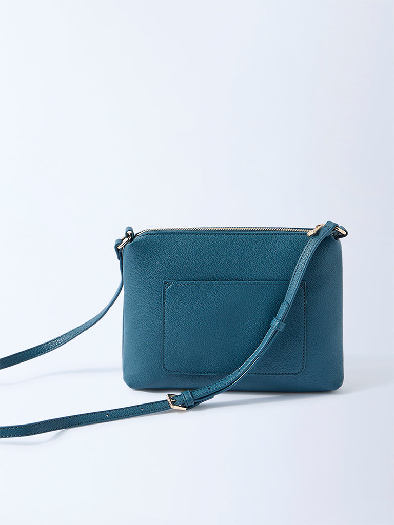 Westside Teal Pouch Sling Bag