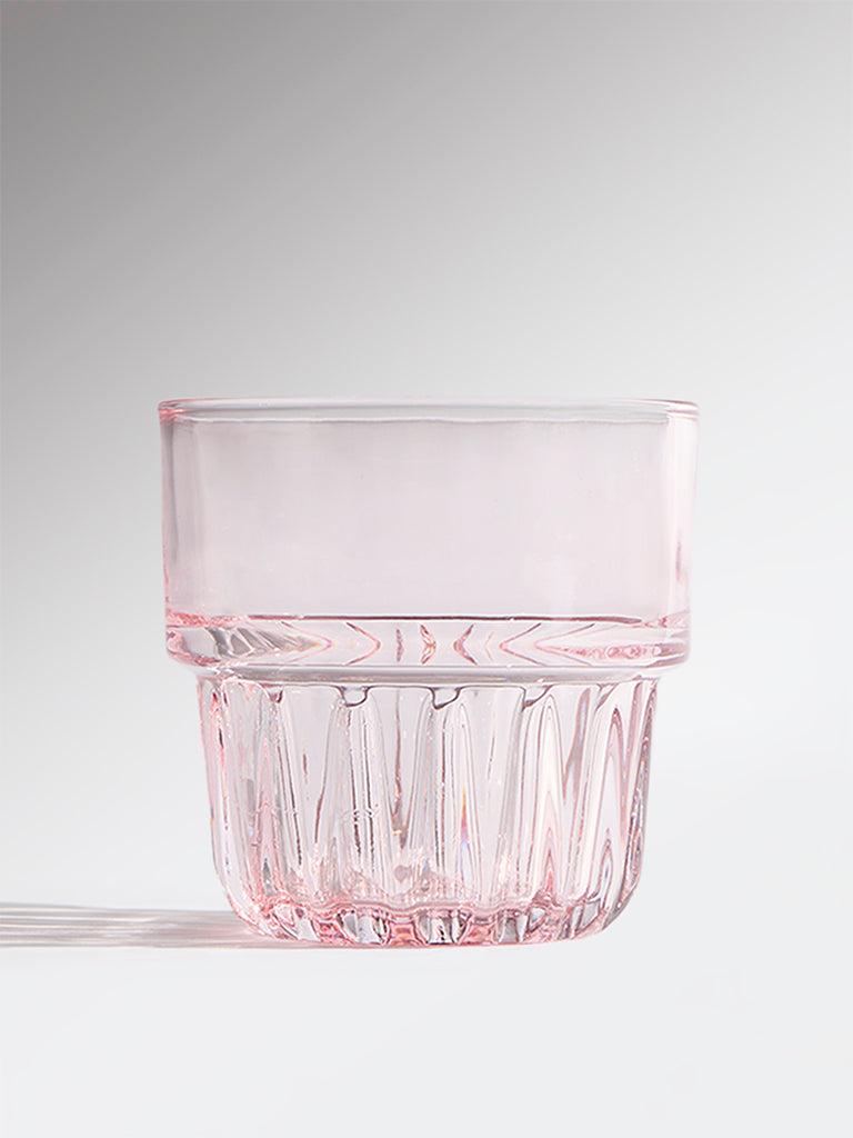 Westside Home Pink Stackable Glass