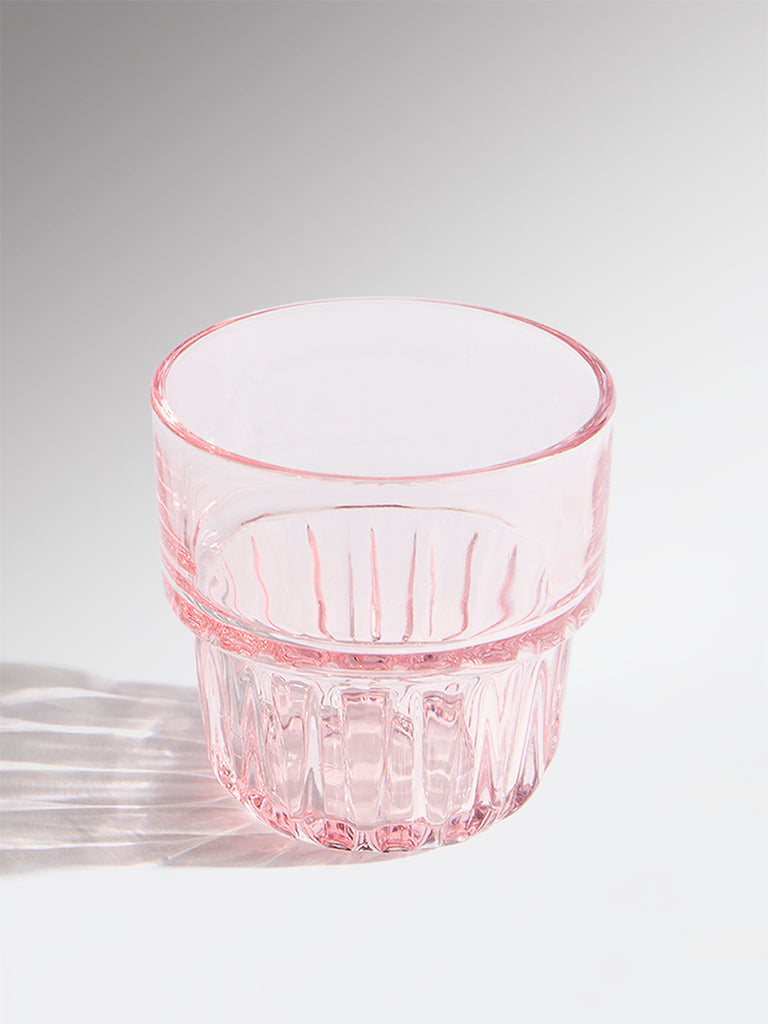 Westside Home Pink Stackable Glass
