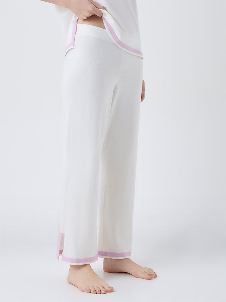 Wunderlove Off-White High-Rise Pants
