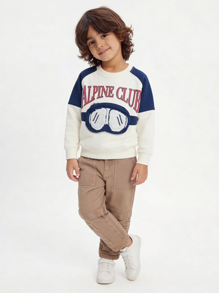 HOP Kids Boys Brown Relaxed-Fit Mid-Rise Jeans