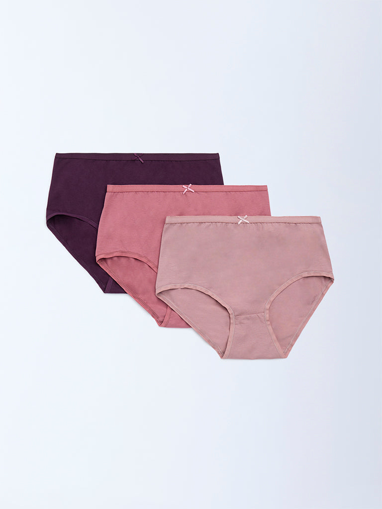 Wunderlove 3-Pack Cotton-Blend Briefs