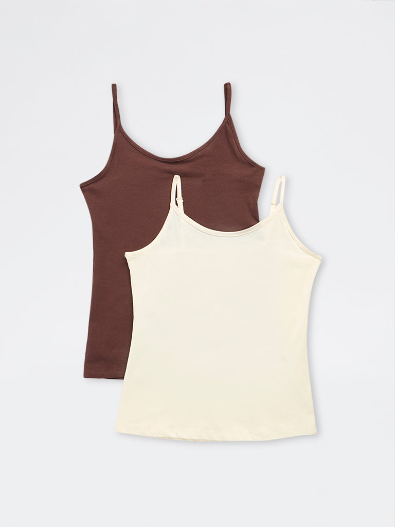 Wunderlove 2-Pack Cotton-Blend Camisole