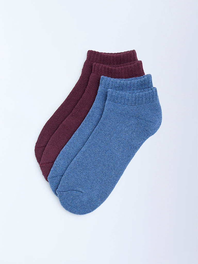 Superstar Multicolour Cotton-Blend Trainer Socks - Pack of 2