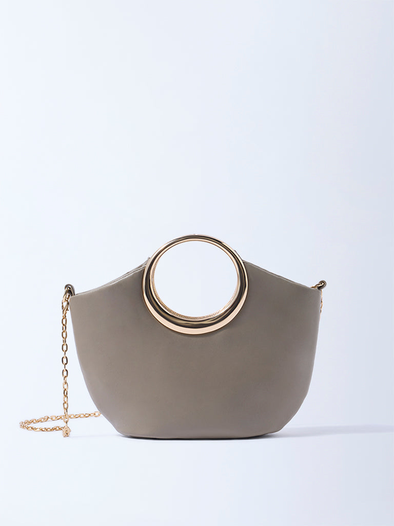 Westside Taupe Bag with Sling Handle