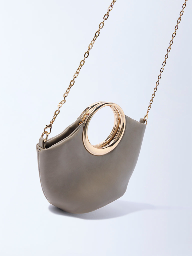 Westside Taupe Bag with Sling Handle