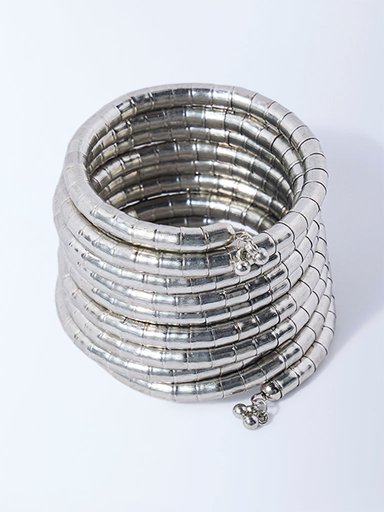 Westside Accessories Silver Coiled Bracelet