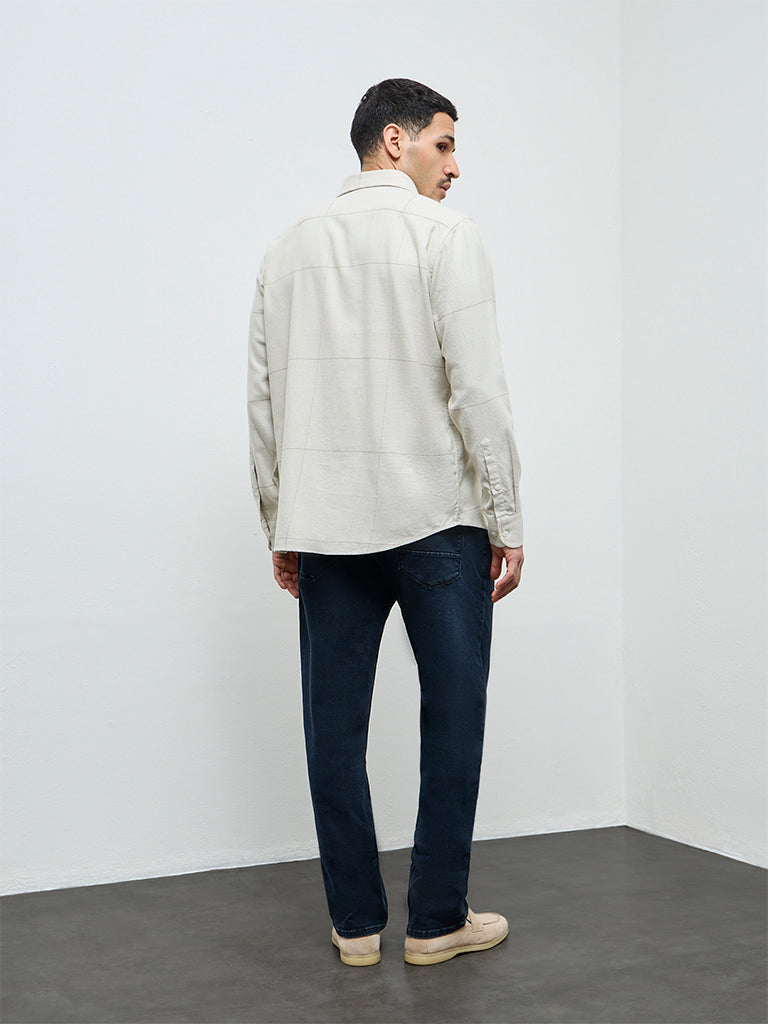 Ascot Blue Relaxed-Fit Mid-Rise Jeans
