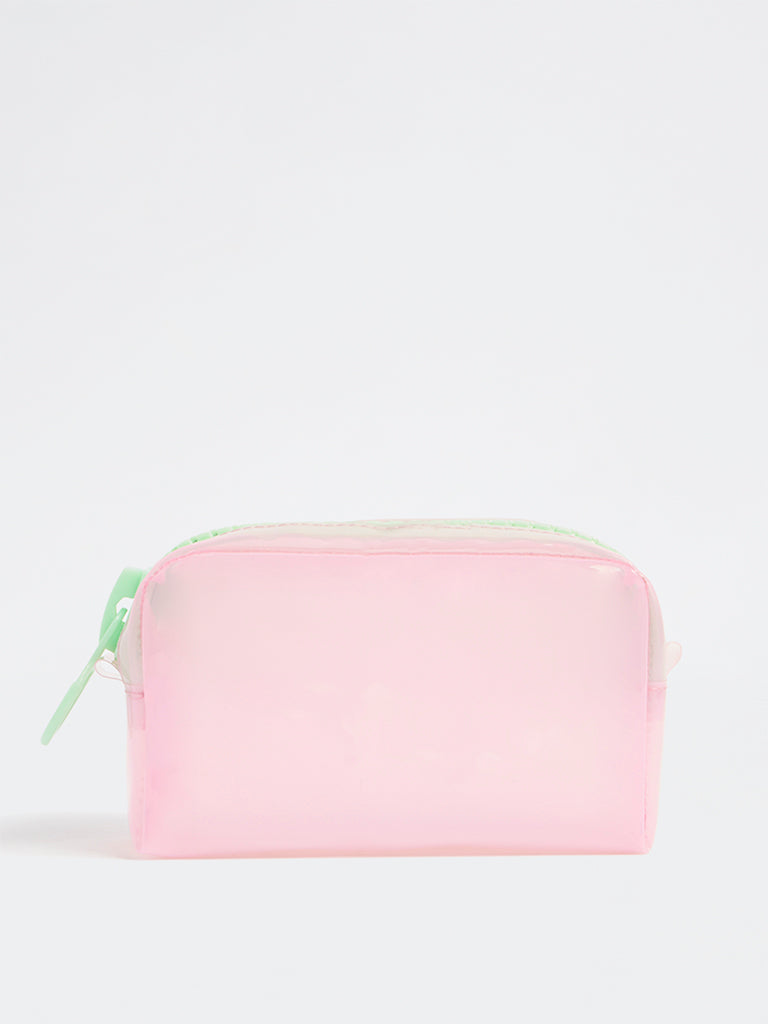 Studiowest Pink Rectangular Jelly Pouch