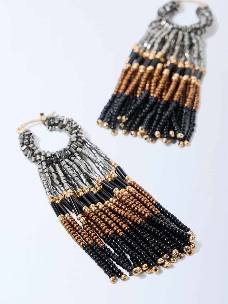 Westside Accessories Multicolour Beaded Dangler Earrings