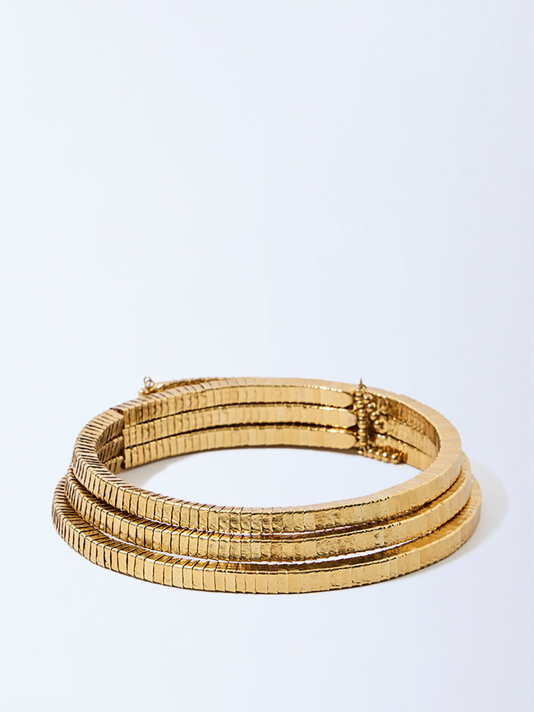 Westside Accessories Gold Choker Statement Necklace