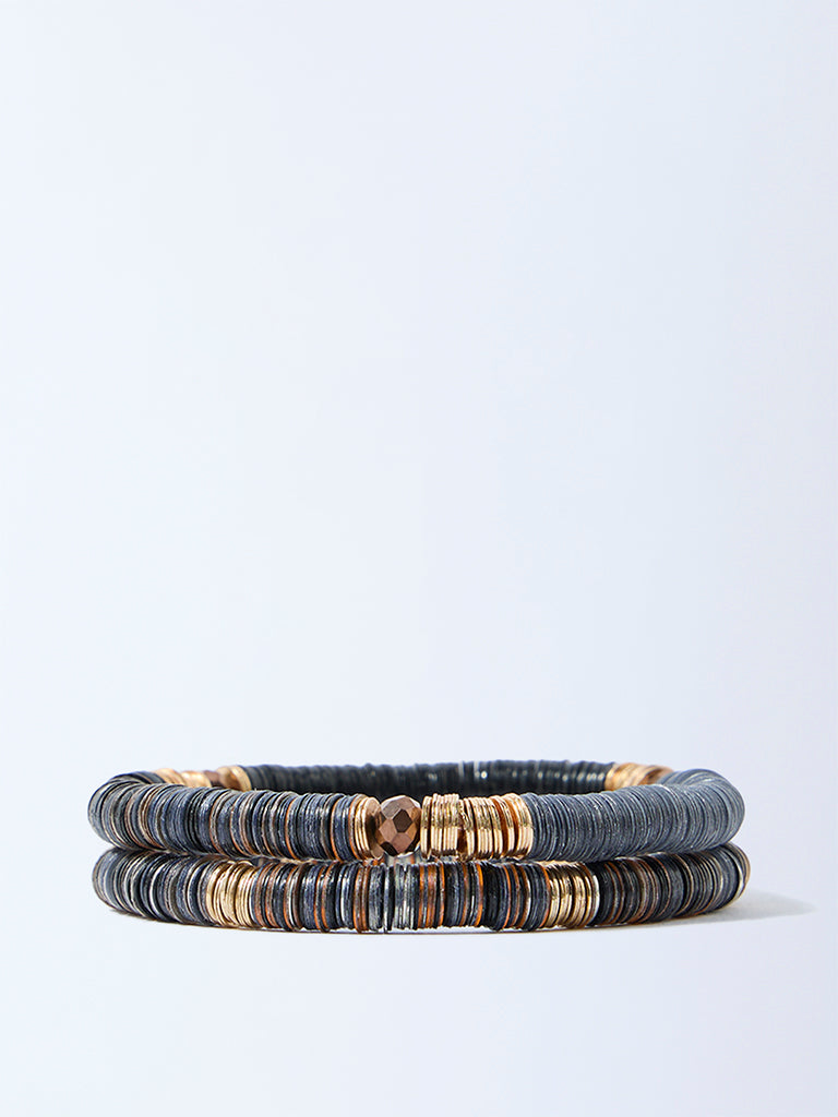 Westside Accessories Multicolour Sequence Bracelets - Pack of 2