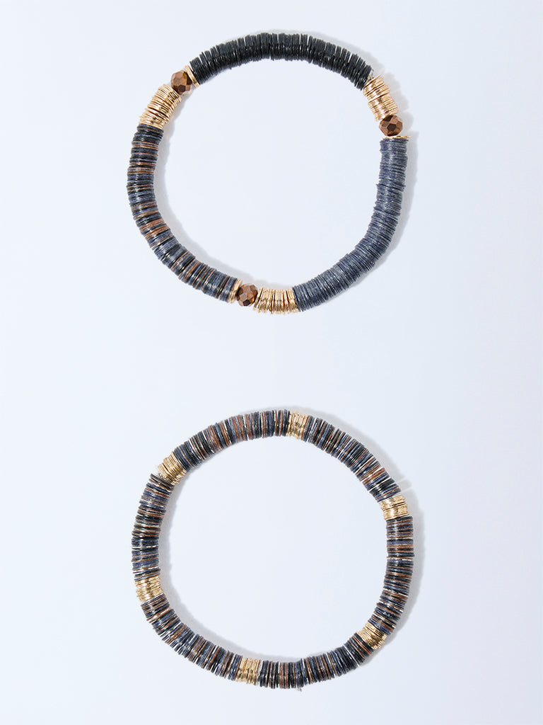 Westside Accessories Multicolour Sequence Bracelets - Pack of 2