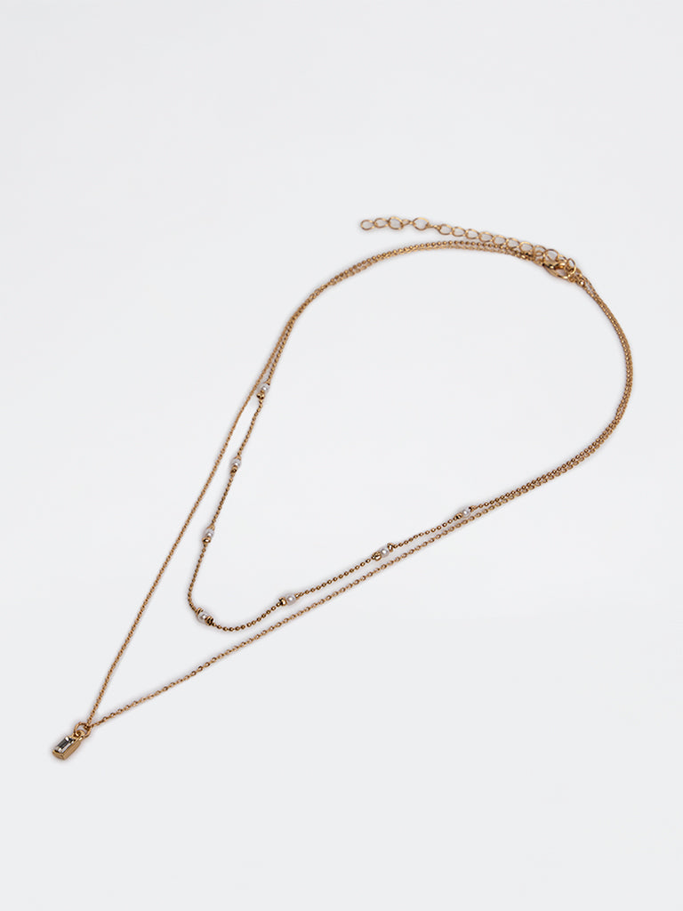 Westside Accessories Gold Layered Pendant Necklace