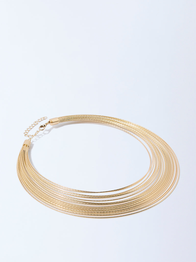 Westside Accessories Gold Statement Collar Necklace