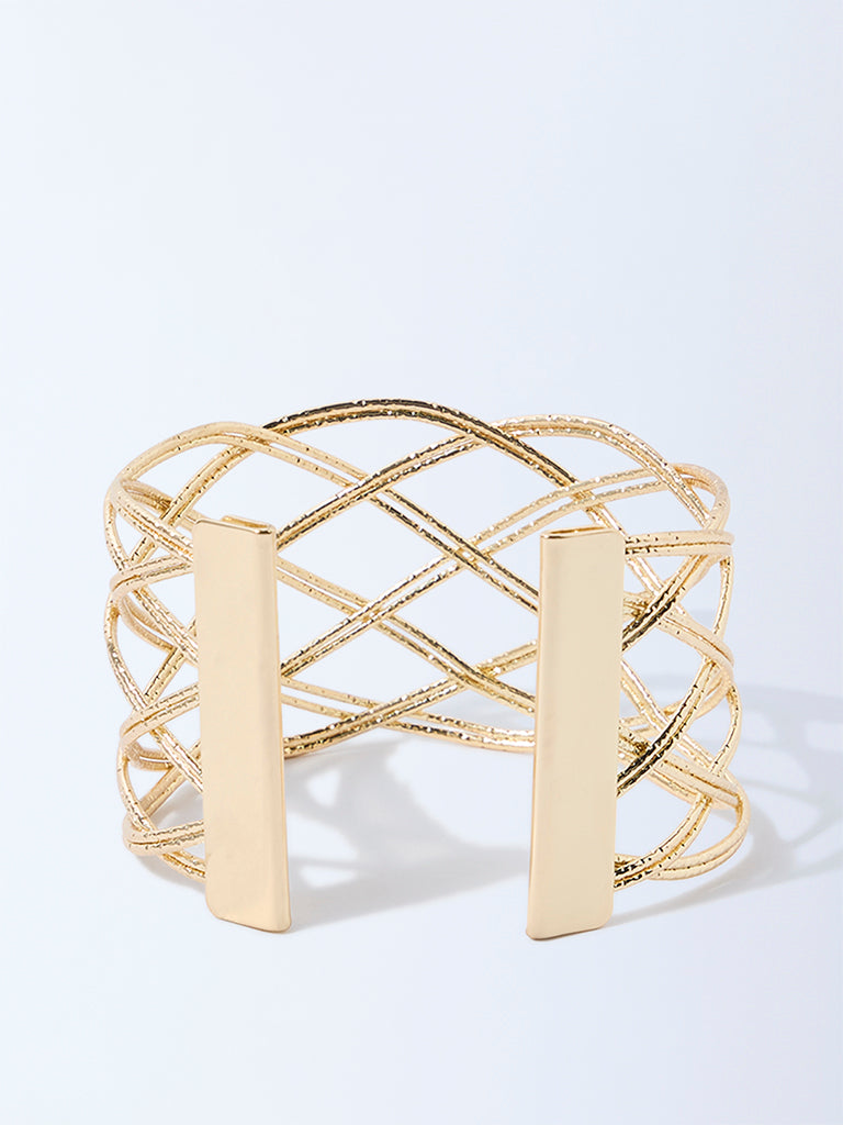 Westside Accessories Gold Open Statement Cuff