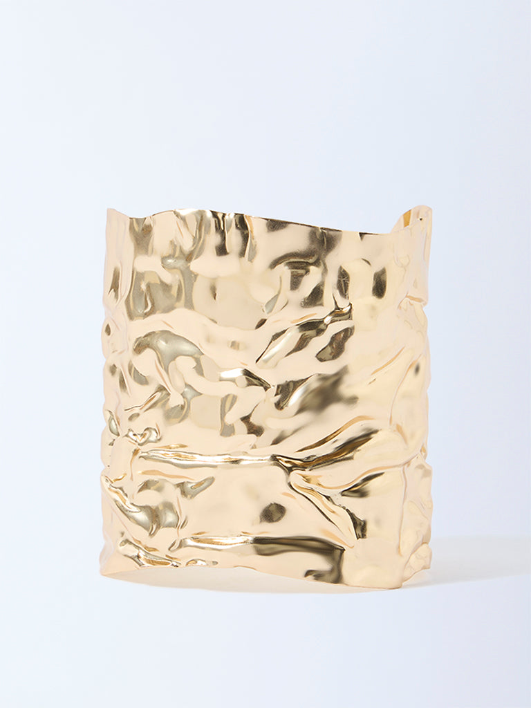 Westside Accessories Gold Molten Open Statement Cuff