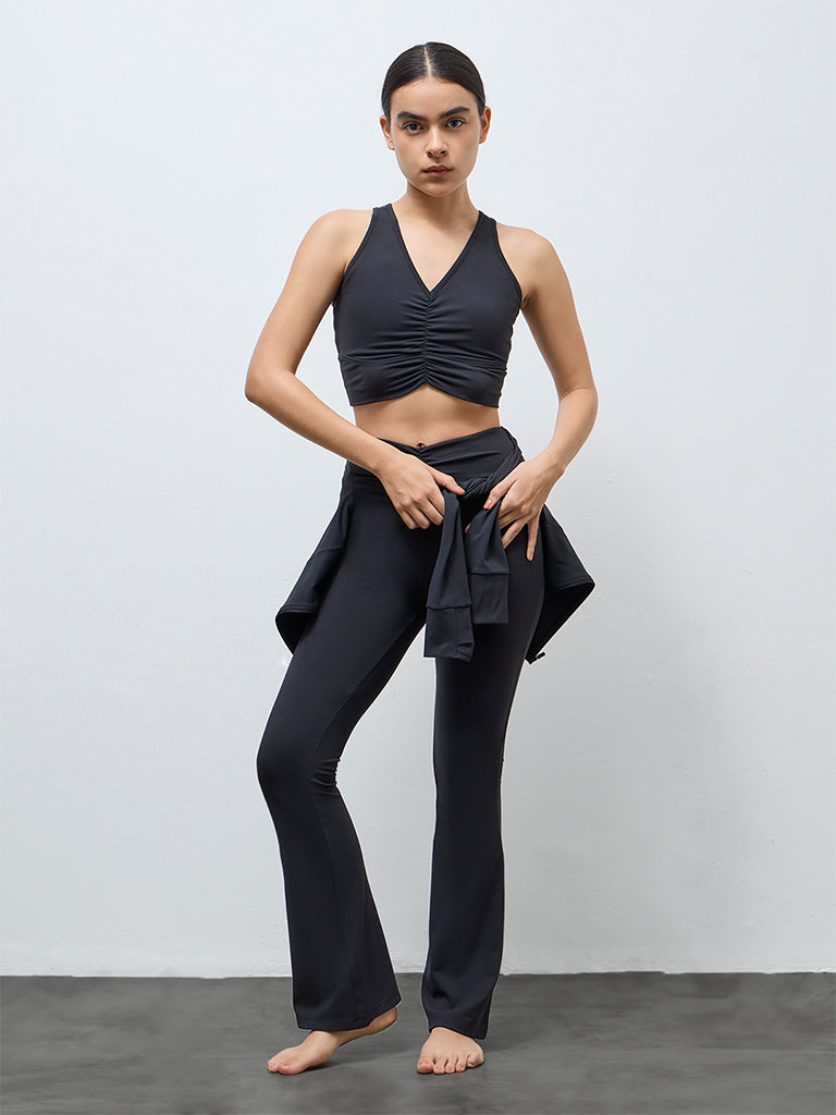 Nuoflexx Black Lightly Padded Bra Top