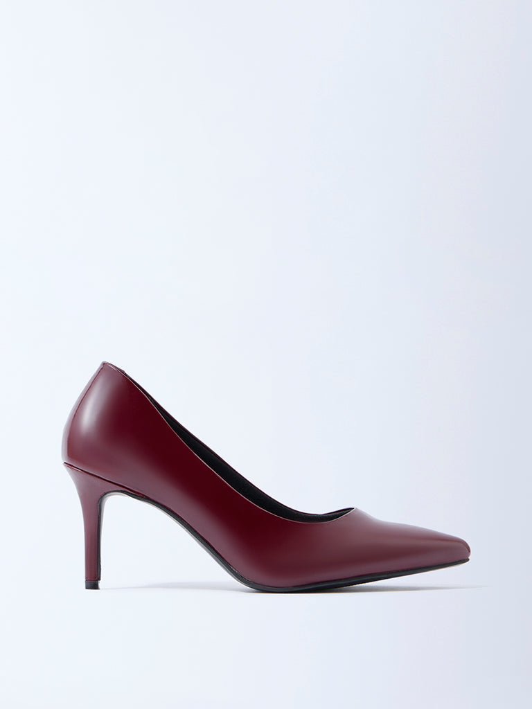 LUNA BLU Burgundy Stiletto Pump Shoes