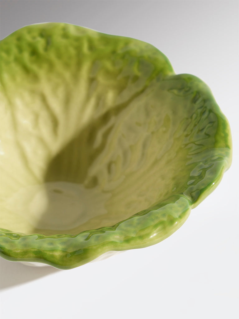 Westside Home Green Lettuce Small Bowl