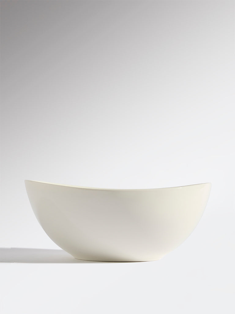 Westside Home White Organic Bowl - Medium