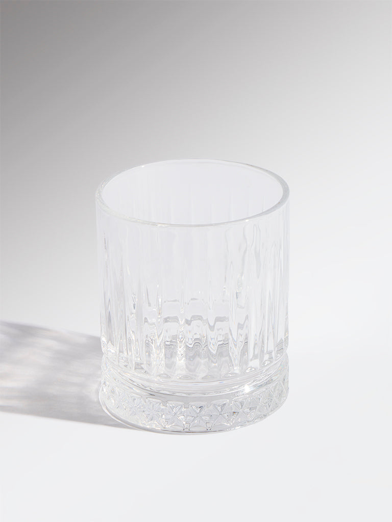 Westside Home Clear Textured Whiskey Glass