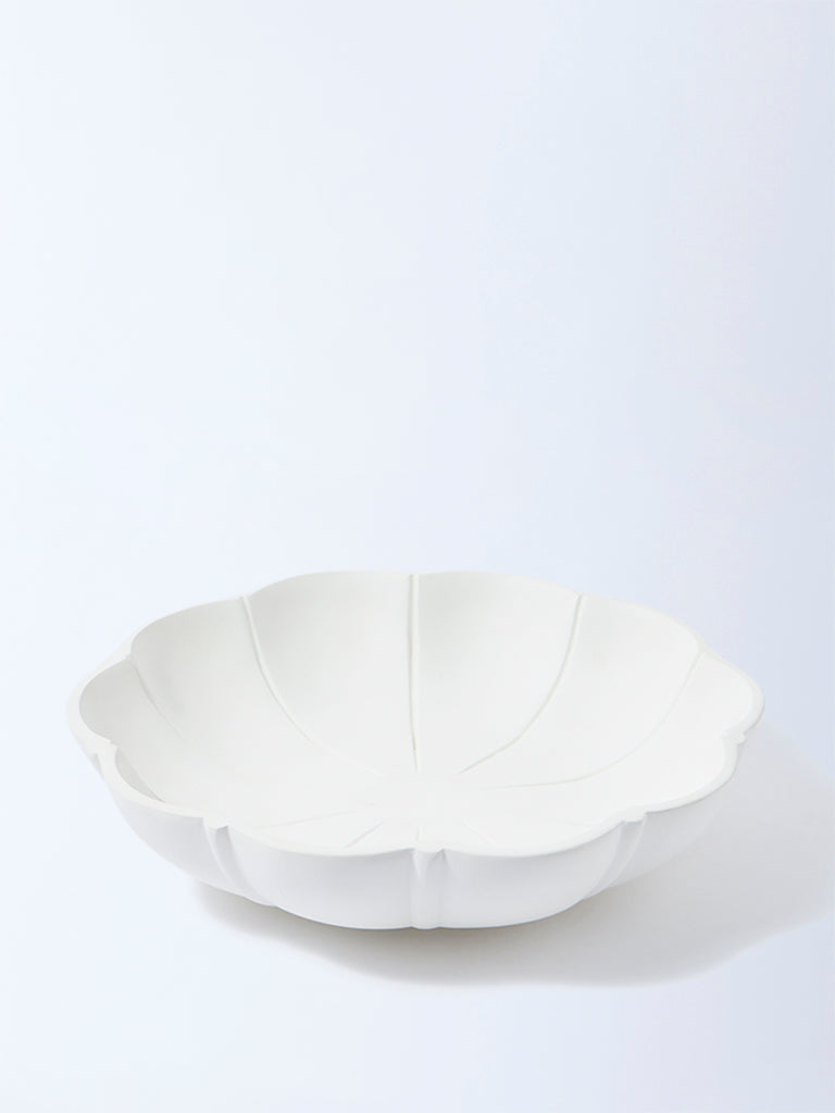 Westside Home White Petal Serving Platter