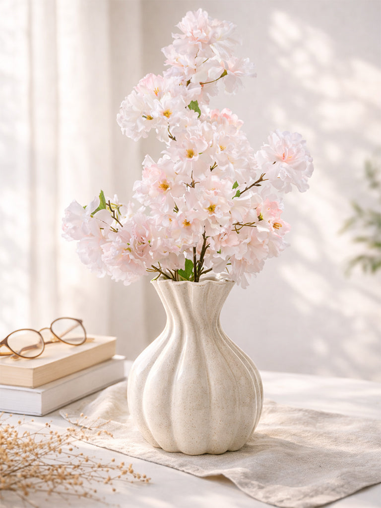 Westside Home Pink Artificial Cherry Blossom Plant