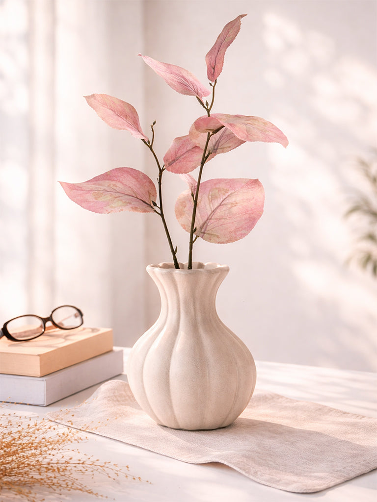 Westside Home Pink Artificial Leaf Plant