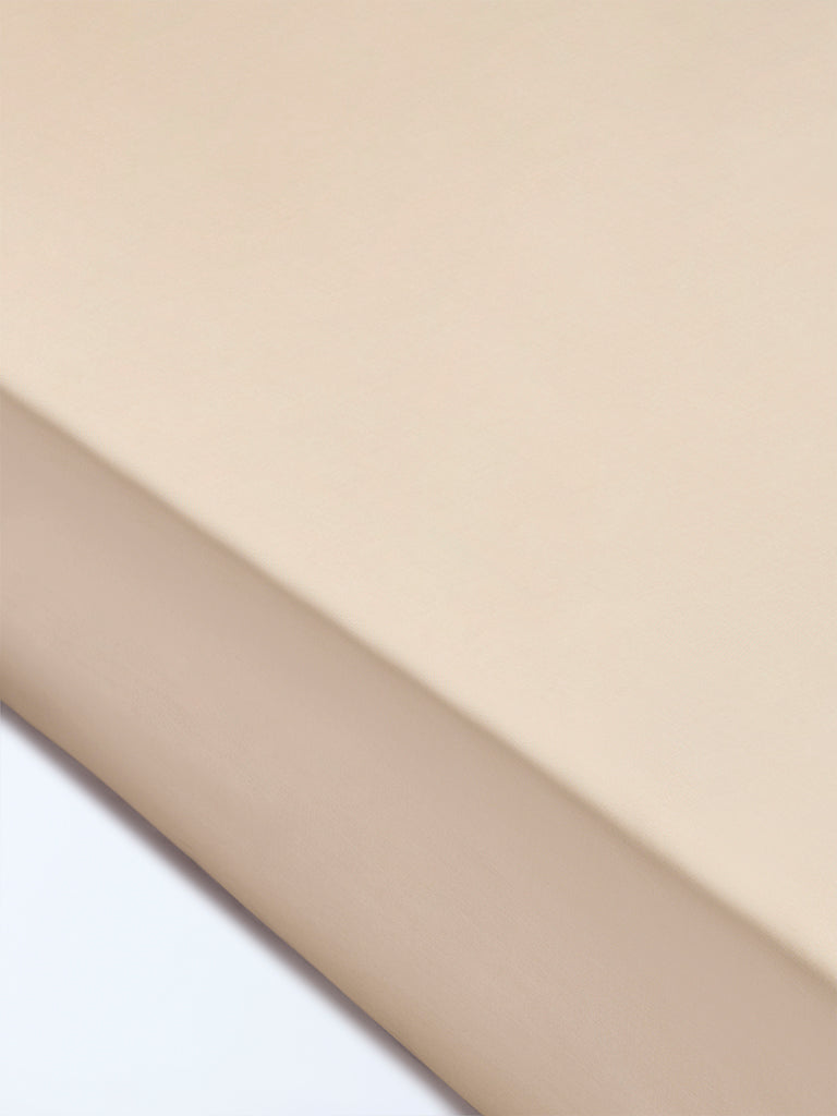 Westside Home Beige Solid King Bed Sheet Set