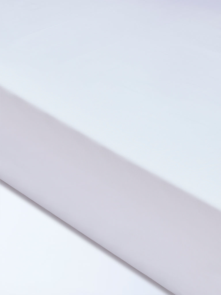 Westside Home White Solid King Bed Sheet Set