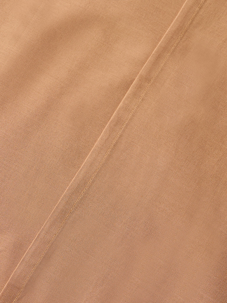 Westside Home Brown Solid Queen Bed Sheet Set