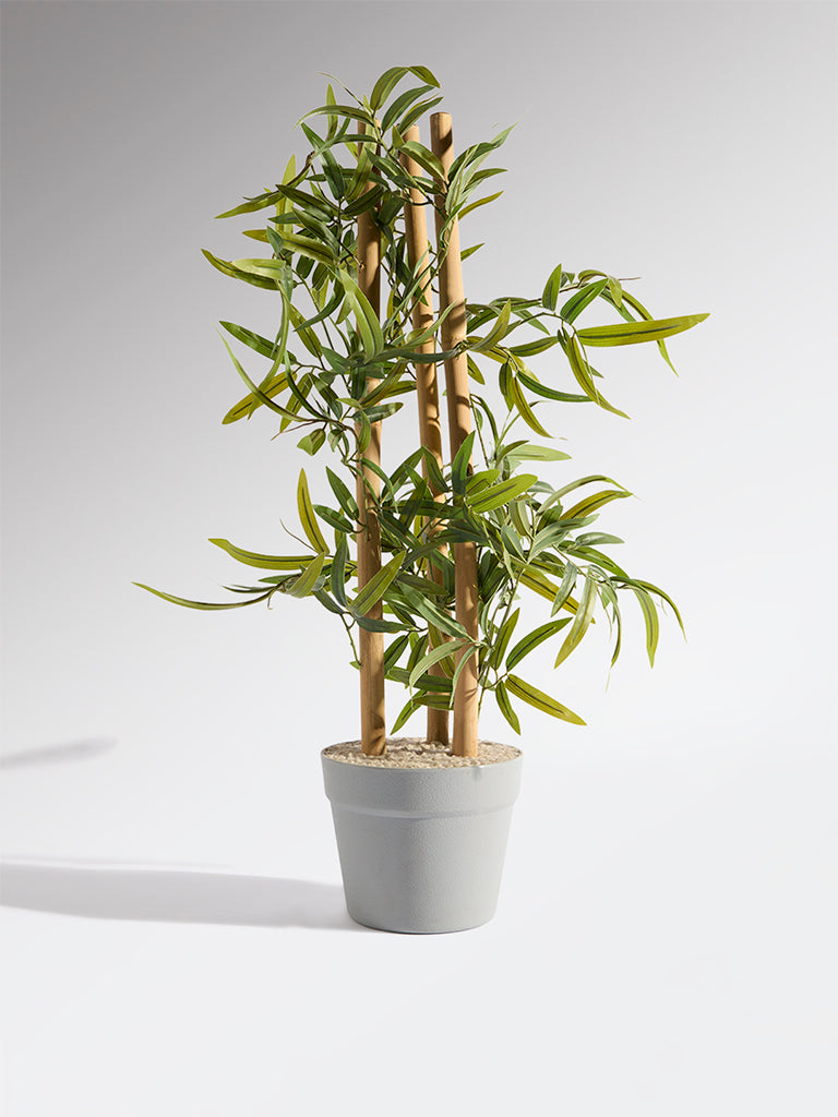 Westside Home Green Artificial Bamboo Plant - Medium
