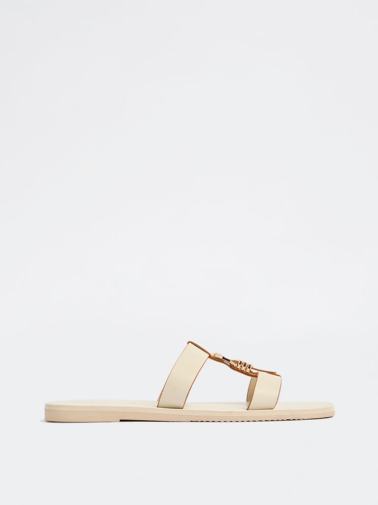 LUNA BLU Ivory Metallic Detailed Slides