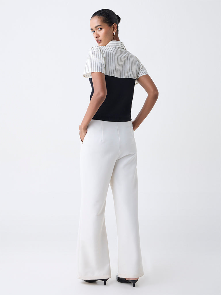 Wardrobe Black Layered-Effect Blouse