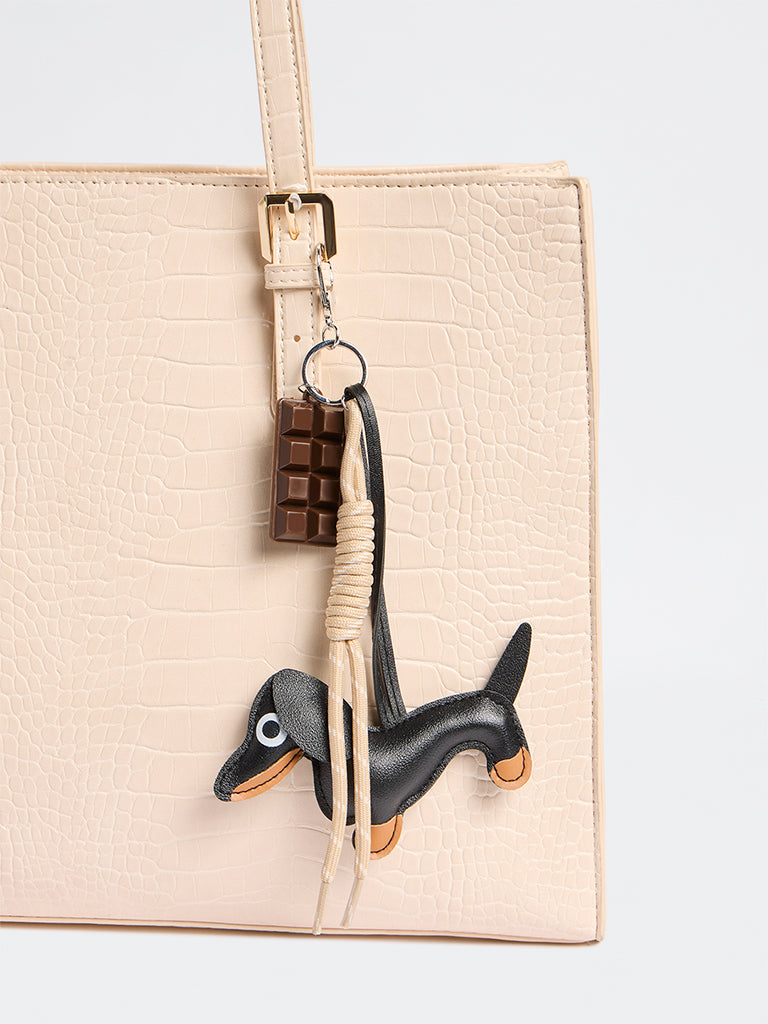 Westside Accessories Black Dachshund Chocolate Bag Charm