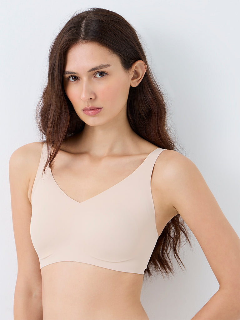 Wunderlove Light Beige Invisible Full Coverage Bra