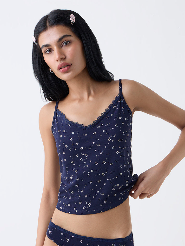 Superstar 2-Pack Printed Cotton-Blend Camisole