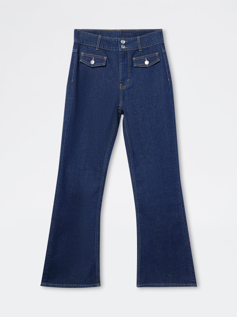 LOV Dark Blue High-Rise Jeans