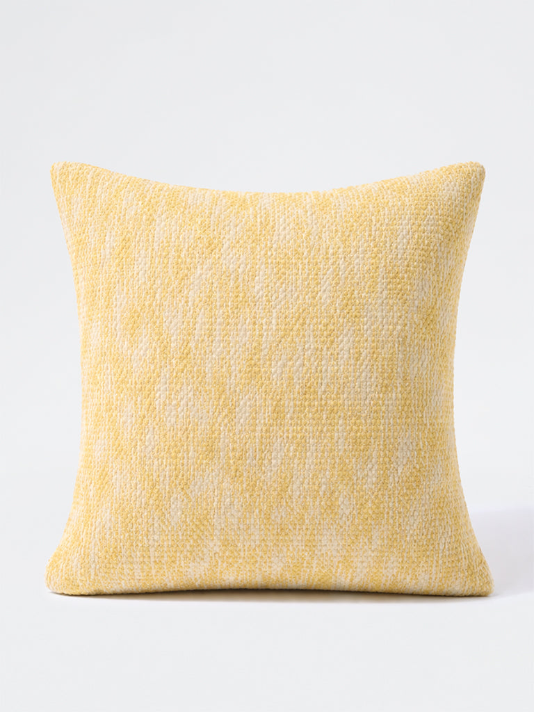 Westside Home Yellow Woven Textured Cusion Cover
