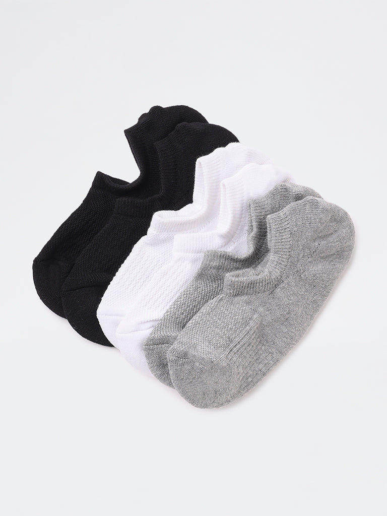 WES Lounge Multicolour Cotton-Blend Socks - Pack of 3