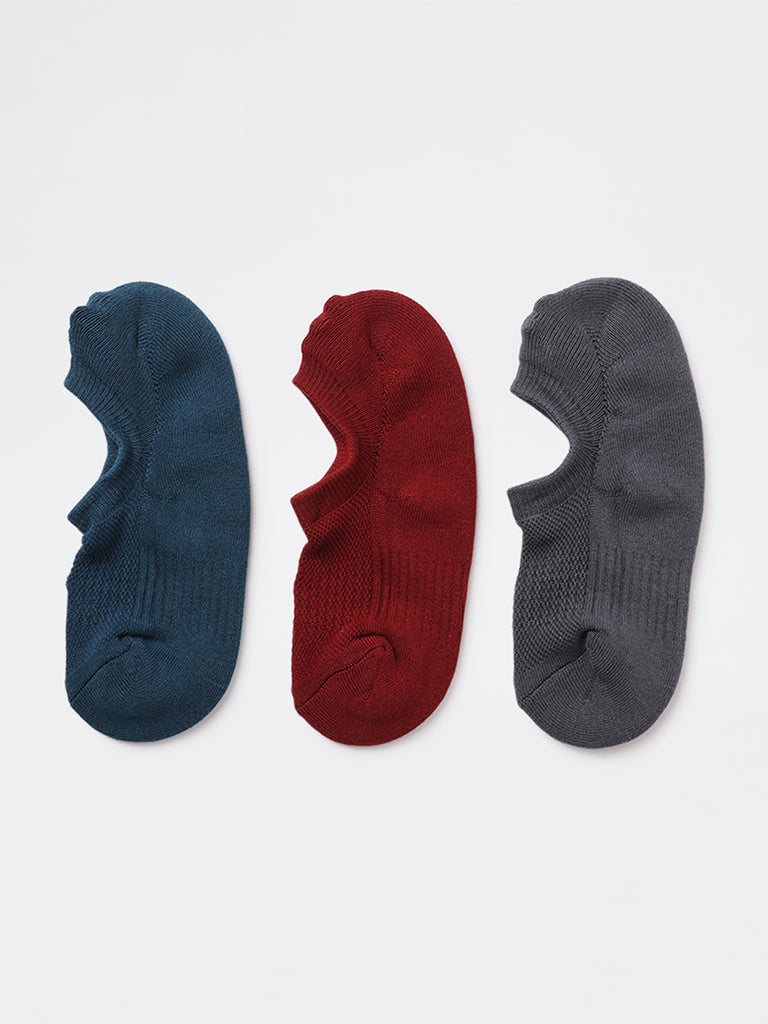 WES Lounge Multicolour Cotton-Blend Socks - Pack of 3