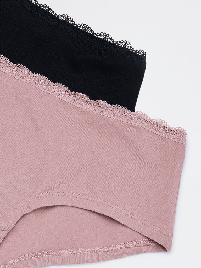 Superstar 2-Pack Low-Rise Cotton-Blend Briefs
