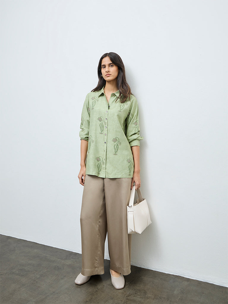 Zuba Green Floral Tunic