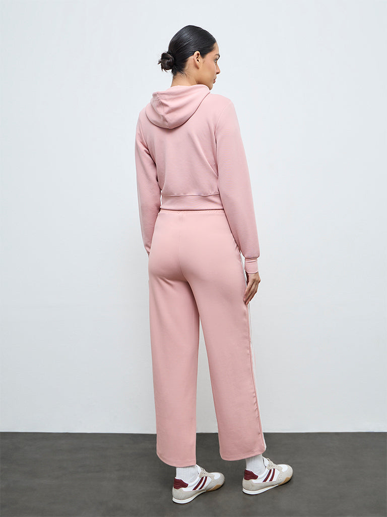 Nuoflexx Dusty Pink Striped Track Pants