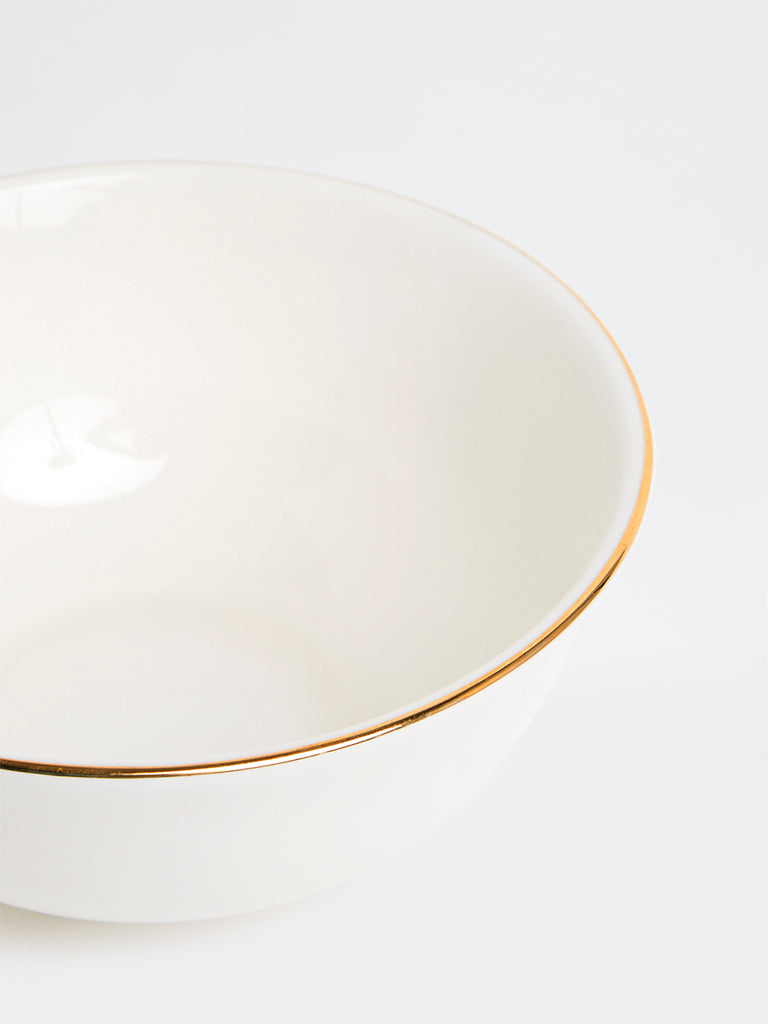 Westside Home White Large Bowl