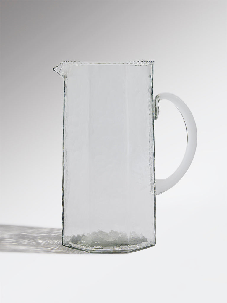 Westside Home Clear Textured Glass Jug